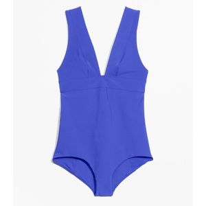 & Other Stories V-cut Swimsuit in Blue